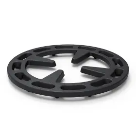 Mekar240805 Peatovie 4.75inch Gas Ring Reducer Bottom Uniform Heating Iron Black For Smaller Cook