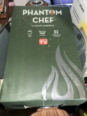 Pc-015g-300 Phantom Chef 1505923 Green 4.4 Quart Casserole