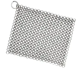 Prsb07gv7b81t Pibc 8x6 Cast Iron Chainmail Scrubber For Pans Griddle And Bbq Grill