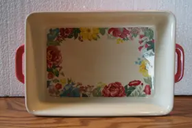 Pioneer Woman 085081206008 10x7 Inch Rectangular Ceramic Baker Dish