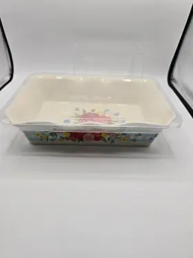 3118dmt Pioneer Woman Scalloped Casserole Baking Dish 11.25 X 7.5 Inch Floral Sweet Rose