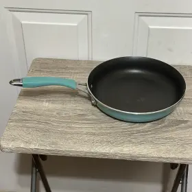 3219tbt Pioneer Woman Teal Speckle 9 3/4 Inch Nonstick Skillet Frying Pan