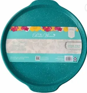 Pioneer Woman 958004016166 The Teal Speckle 16 Inch Nonstick Aluminum Pizza Pan Nwt