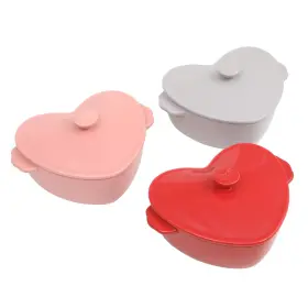 Pw15100130817cp Pioneer Woman Mini Hearts Casserole Ceramic Baking Dish W Lid 3pcs Cocotte