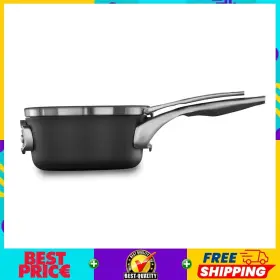 2172249 Premier Sale Space-saving Hard-anodized Nonstick 1.5-q Sauce Pan With Lid Nib