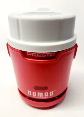 06015 Presto Nomad Electric Traveling Food Mason Jar Warmer Red And White Portable
