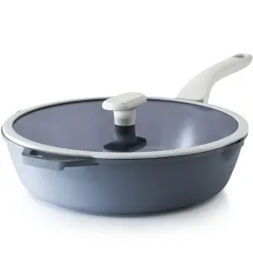 Pricusis Pc56-sj30 Ceramic Nonstick Deep Saute Pan With Lid 10/12 Inch Non Toxic Pans