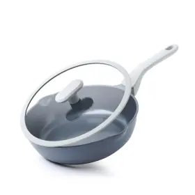 Pr-sj4326 Pricusis Ceramic Nonstick Deep Saute Pan With Lid 10/12 Inch Non Toxic Pans Doub