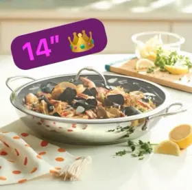 10603 Princess House Heritage Signature 14 Inch Nonstick Paella Pan New Paellera