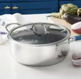 10620 Princess House Heritage Signature 7- Quart Nonstick Braiser New
