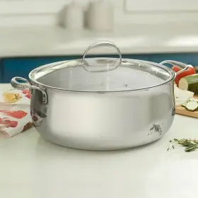 10834 Princess House Heritage Tri-ply Stainless Steel 18- Quart Casserole