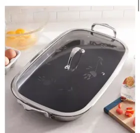 3680 Princess House Heritage Signature Nonstick Double Burner Griddle