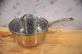 6383 Princess House Vintage Heritage 18/10 Stainless 2 Quart Saucepan Pot With Lid