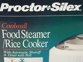 C36517 Proctor Silex Coolwall Food Steamer And Rice Cooker Model New Other