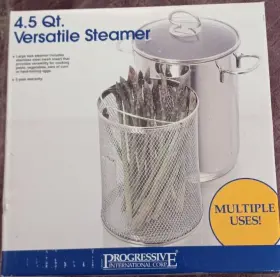 Ssas-45 Progressive International Corp 4.5 Quart Versatile Stainless Steel Steamer