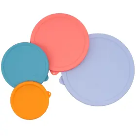 Pk-scmb4pa-1759 Purekra 4 Pack Silicone Replacement Lids For Pyrex Mixing Bowls - 3 6 10 Cup And 4.5