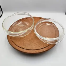 682-c26 Pyrex 022-b Vintage Clear Glass 1 Quart Round Casserole Dish 022 With Lid Set Usa 682-c26 Pyrex 022-b Vintage Clear Glass 1 Quart Round Casserole Dish 022 With Lid Set Usa