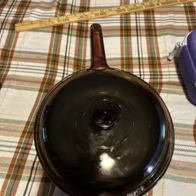 2619 Pyrex Gotham Steel Frying Pan - Brown
