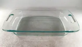 C233 Pyrex 3 Quart Clear Glass Baking Dish Casserole Handles 9 Inch X 13
