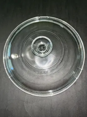 V33c Pyrex Crock/casserole Replacement Lid 8.75 Inch Inter 9.25 Outer Ribbed