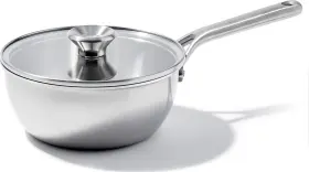 Cc006225-001 Quantumcraft Premium Grade Quality 3.57 Quart Tri-ply Stainless Steel Chef And Apos S Pan With Lid
