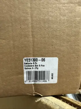 Ye51300-06 Quince New 6pc Stainless Steel Cookware Set 5-ply