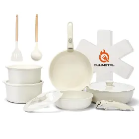 Qulimetal 765279196266 17piece Nonstick Pots And Pans Set With Removable Handle Pfoa Free Oven Safe Spa