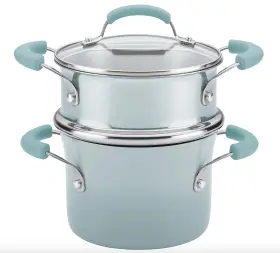 15060 Rachael Ray 3- Quart Nonstick Steamer Set