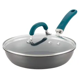 79942422 Rachael Ray 10.25 Inch Hard Anodized Aluminum Nonstick Fry Pan Lid Teal