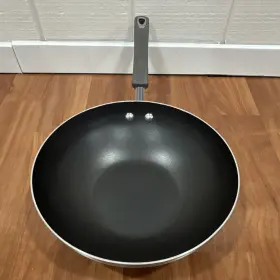 Gq021t Rachael Ray Porcelain Non-stick Wok Gray 11 In / 28 Cm Gas Electric Compatible