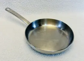 541-5055 Range Craft Vintage Sears 10 Inch Frying Saut Pan Skillet Cookware Stainless Steel