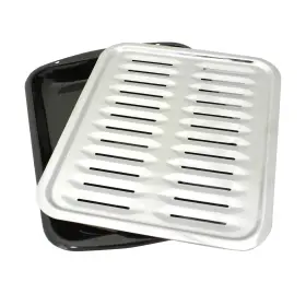 Bp100x Range Kleen Bp100 2 Piece Air Fry Bake And Broil Pan With Chrome Grill