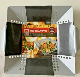 Range Master 099100039733 Non-stick Coated Wok Grill Topper Silver Brand New With Tags