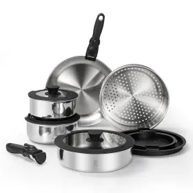 Rt95002 Rd Roydx 3ply Pots And Pans Set18/10 Stainless Steel Cookware Set With Detachable H