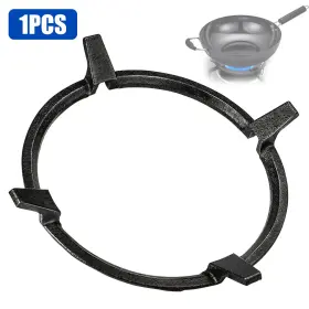 Redtagtown 600609570197 Cast Iron Wok Ring Universal Size Rack For Gas Stove Fry Pan Round 8.4ftft