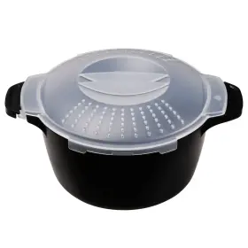 Cooker-9697 Reneechef Professional Small Micro Cookware 1 Quart Microwave Steamer For Vegetables