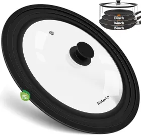 13-14-15in Reteno 445031845856 Universal Lid For Pots Pans Skillets Large Replacement Frying Pan Cov