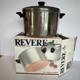 Revere Ware 050035142671 Copper Clad 6 Quart Stockpot With Box See Description