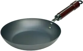 12k20 River Light Kiwame Fry Pan 20cm -made In Japan Black