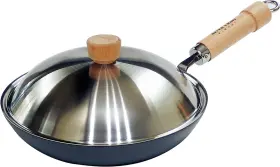 8130-000248 River Light Riverlight Js2328 Kyoku Japan Iron Thick Plate Frying Pan With Lid Set 11.0 I