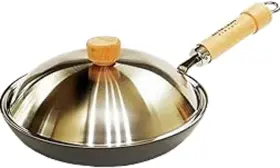 River Light 903449125821 Riverlight Frying Pan Set Silver 9.4 Inches 24 Cm Goku Japan Thick Plate Fryi