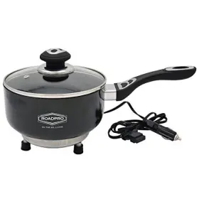 Rpsp225ns Roadpro 786362273428 12-volt Portable Saucepan With Non-stick Surface Black