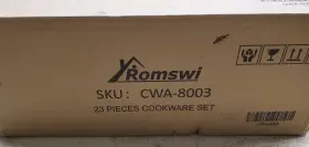 Cwa-8003 Romswi 23 Piece Cookware Pots And Pans Set Granite White