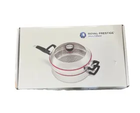 Co4911 Royal Prestige Multipan 3 Piezas En Acero Inoxidable. Sart N Colador Tapa
