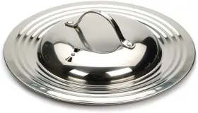 Rsvp International 053796103820 Endurance Stainless Steel Universal Lid With Adjustable Steam Vent