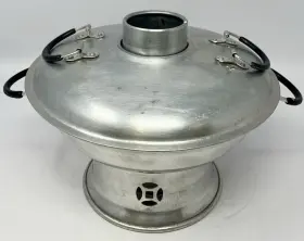S.t.v. 845970001950 Aluminum Thai Hot Pot Tom Yum Serving Bowl 20cm Steamboat