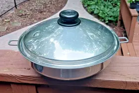 Xp7-316l Saladmaster 12 Inch Wok Surgical Stainless Steel W Vapo Lid No Handles