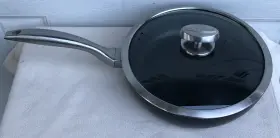 60002600-s-db Scanpan Professional 10.25 Inch Skillet Fry Pan Cookware And Lid Nice Condition