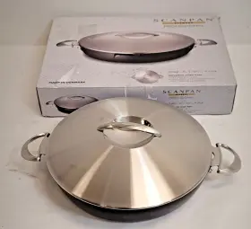 60113200-s Scanpan Used -scanpan Professional 4.25 Quart Chef Pan With Lid-damage-free S/h