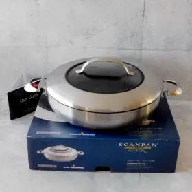 65113200 Scanpan Ctx Nonstick Induction 12.5 Inch Covered Chefs Pan - New